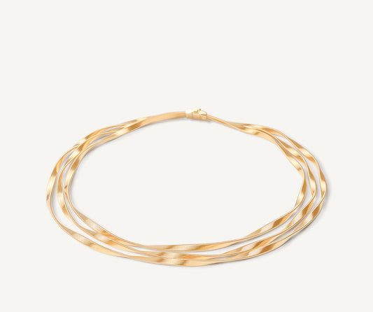 Three-strand gold necklace, Supreme