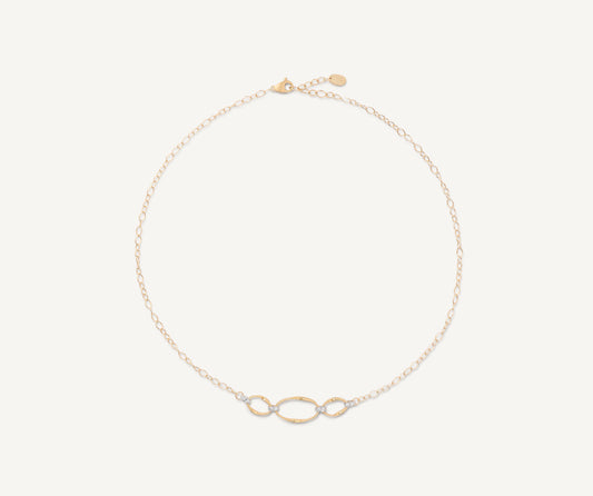 Gold diamond necklace