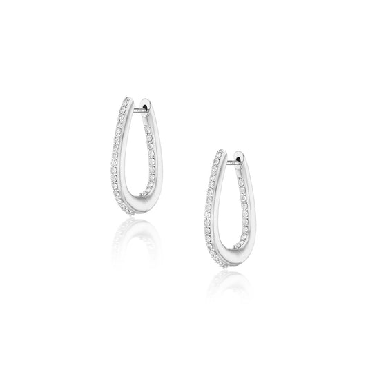 Diamond Heritage Buckle Hoop Earrings