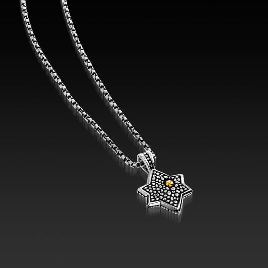 Matrix Star of David Pendant Necklace