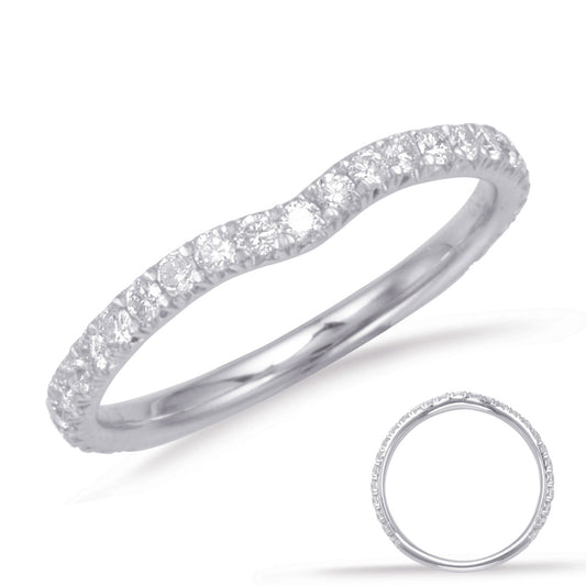 This Band is available in 14K White Gold. There are a total of 29 stones. There are Round with a total carat weight of 0.34 set in a Micro Prong setting.