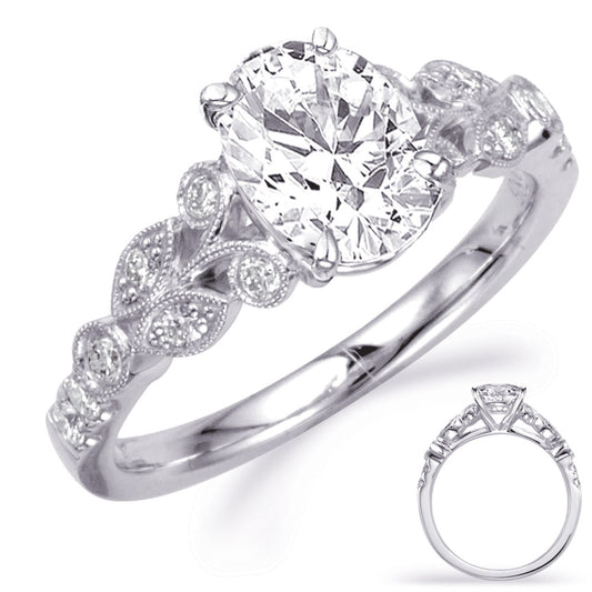 This Engagement Ring  is available in 14K White Gold. There are a total of 14 stones. There are Rounds with a total carat weight of 0.29 set in a Bezel Set|Micro Prong|Prong Set setting.