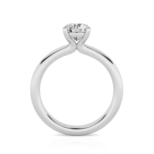 14K White Gold Solitaire Engagement Ring MR-LGD-JOR1936-GW3
