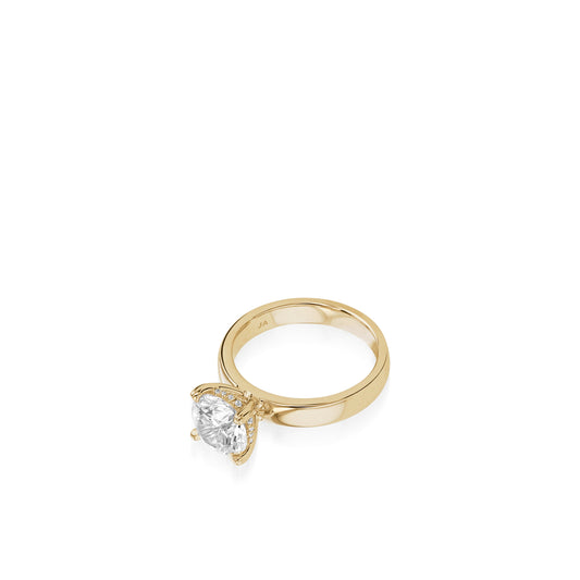 Kacy Yellow Gold Engagement Ring