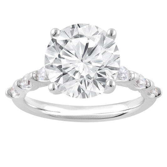 14K White Gold Ring MR-LGD-TXR08152-GW3