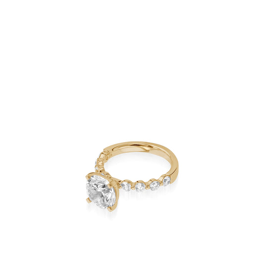 Mira Yellow Gold Engagement Ring