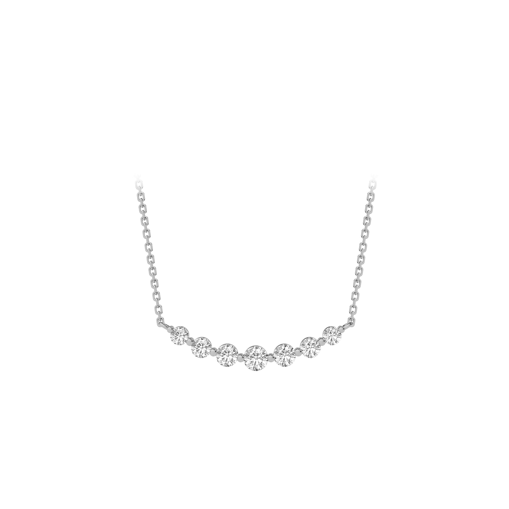 Gabby Graduated Diamond Pendant Necklace