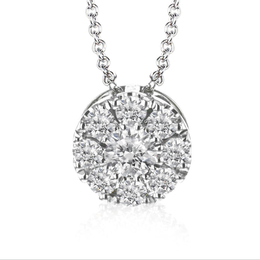 Pendant in 14k Gold with Diamonds