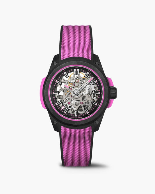 Norqain Wild One Skeleton 39Mm Hyper Pink NNQ3001QBPI1AS/B003