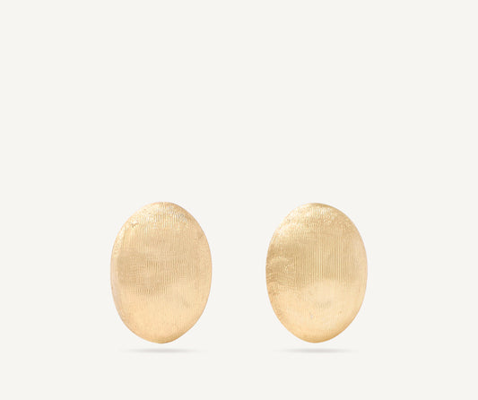 Yellow gold stud earrings
