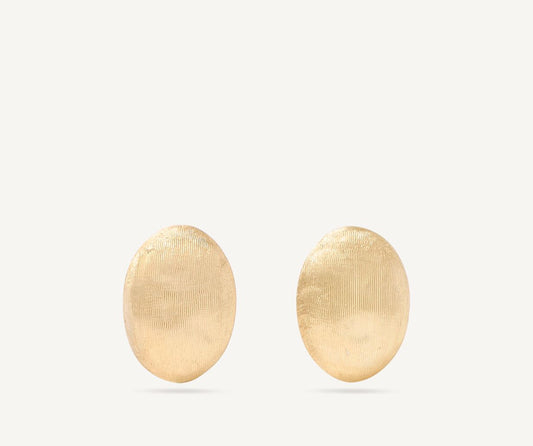 Yellow gold stud earrings