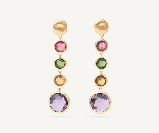 Multicoloured drop earrings
