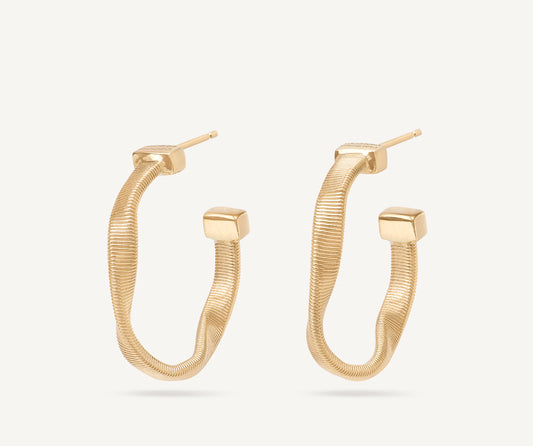 18kt yellow gold hoop earrings