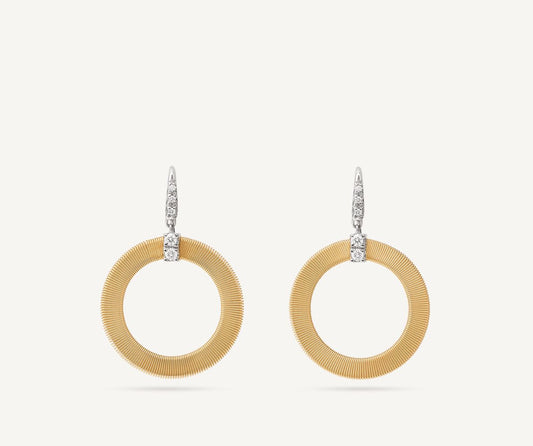 Diamond-studded earrings