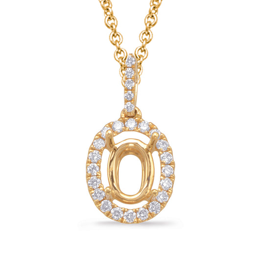 This Pendant is available in 14K Yellow Gold. There are a total of 29 stones. There are Rounds with a total carat weight of 0.31 set in a Micro Prong setting.