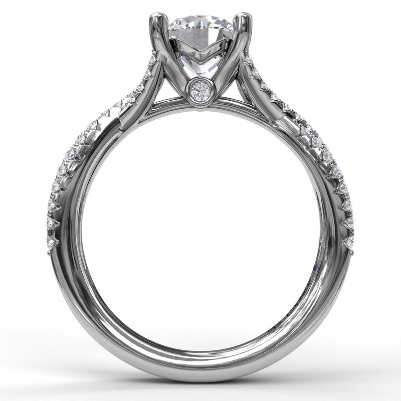 Twist Diamond Engagement Ring S3479 - TBird