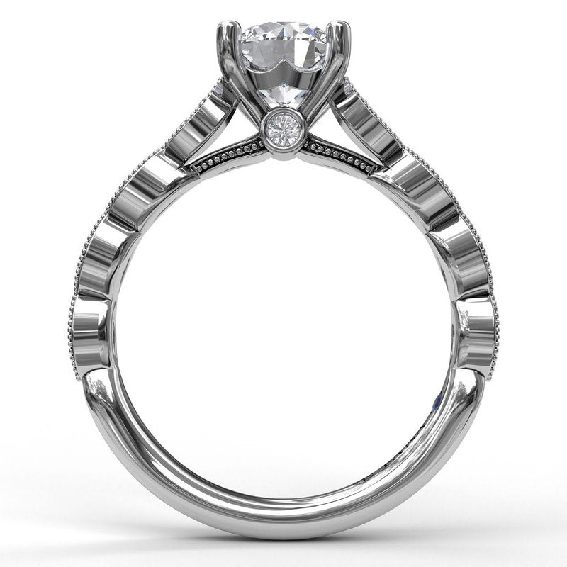 Vintage Marquise Accent Engagement Ring S3584 - TBird