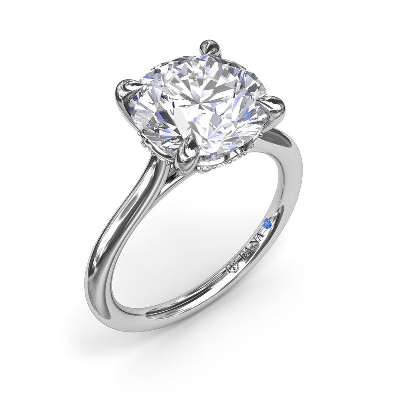 Classic Hidden Halo Diamond Engagement Ring S4093 - TBird