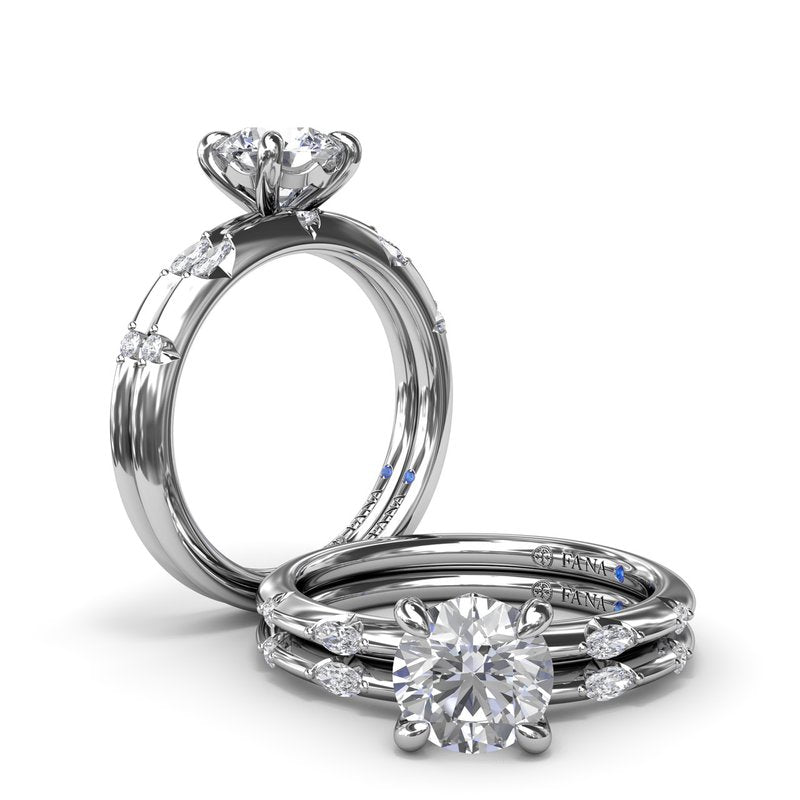 Captivating Raindrop Diamond Engagement Ring S4094 - TBird