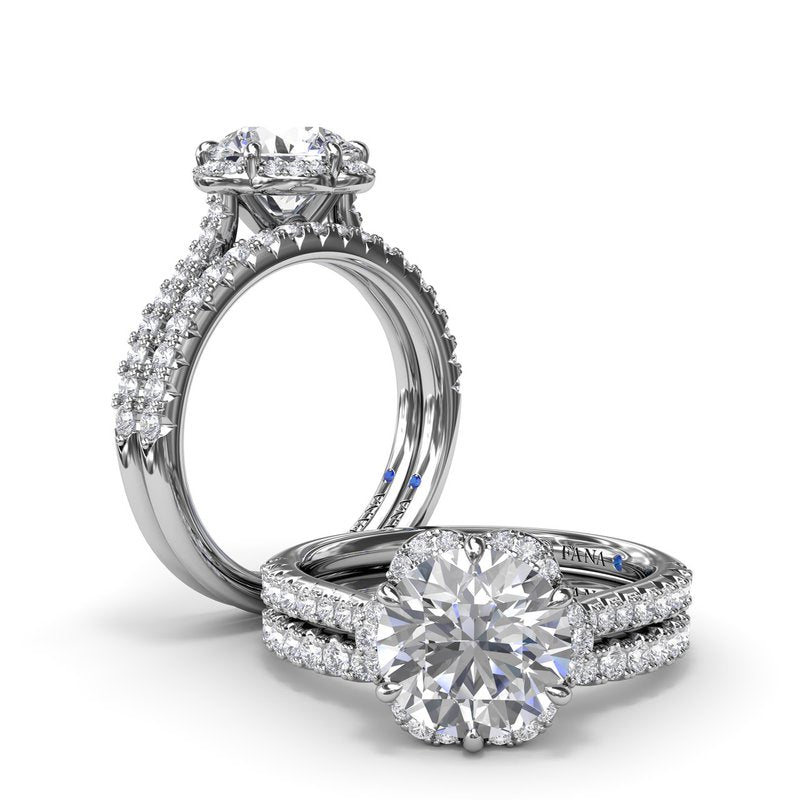 Blossoming Halo Diamond Engagement Ring S4096 - TBird
