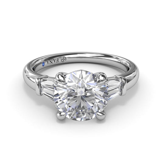 Tapered Baguette Diamond Engagement Ring S4124 - TBird
