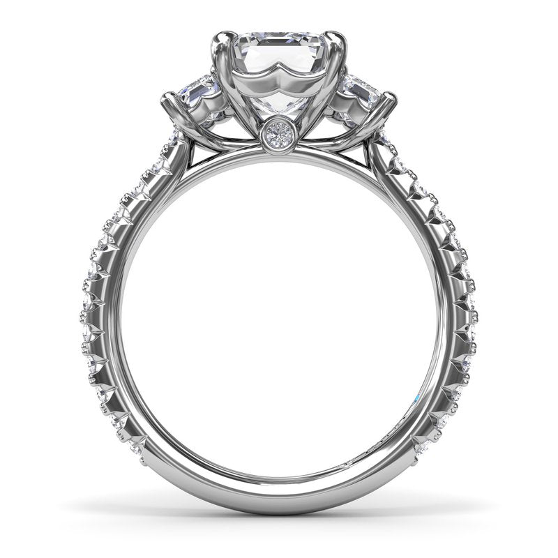 Three Stone Beauty Diamond Engagement Ring S4158 - TBird