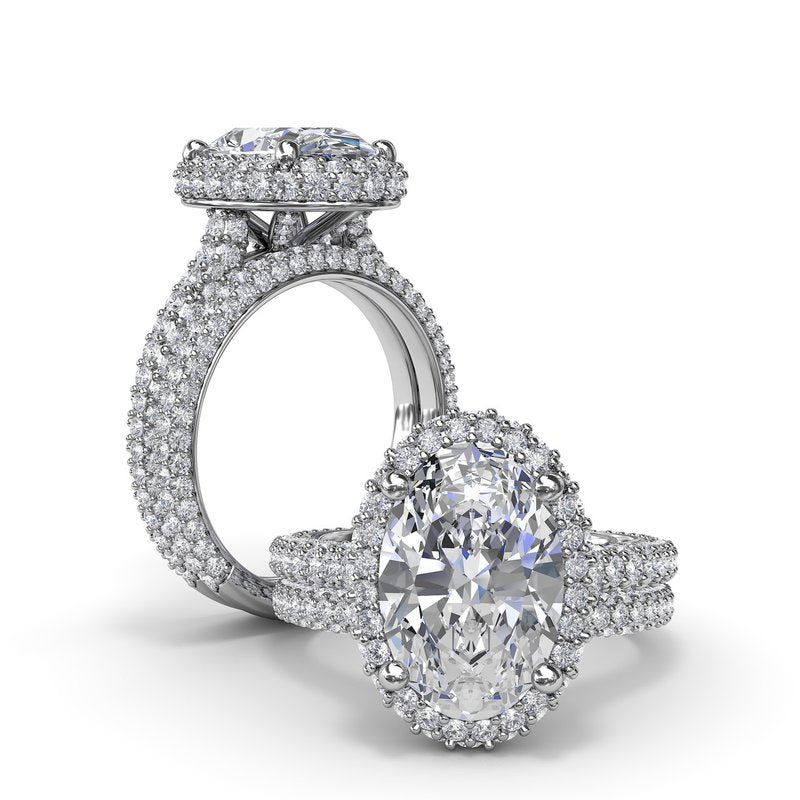 Opulent Halo Diamond Engagement Ring S4159 - TBird