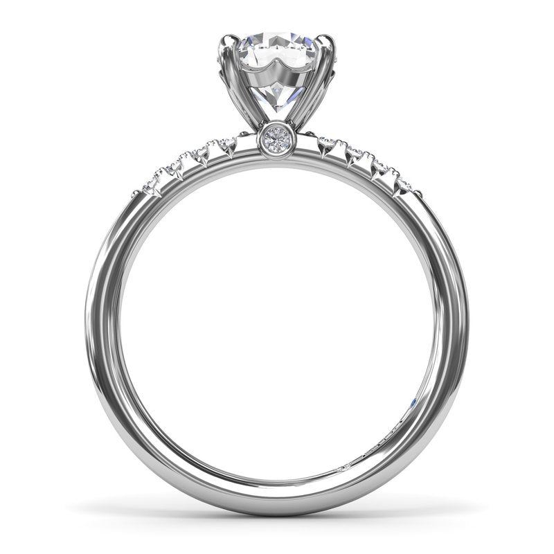 Quarter Band Diamond Engagement Ring S4180 - TBird