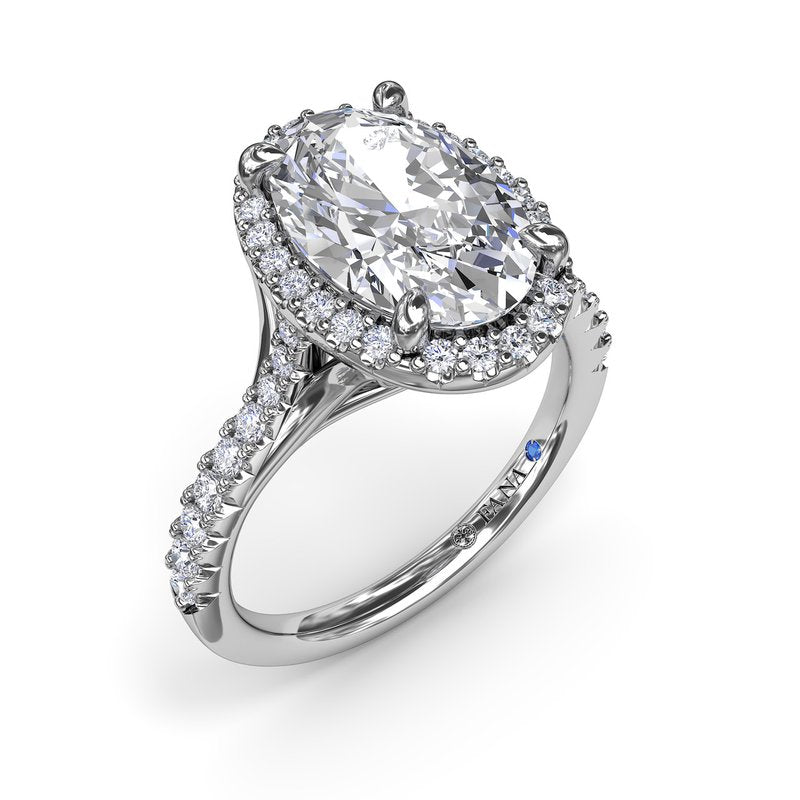 Majestic Halo Diamond Engagement Ring S4186 - TBird