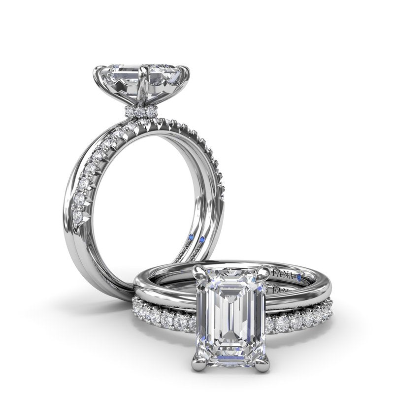 Hidden Halo Diamond Engagement Ring S4196 - TBird