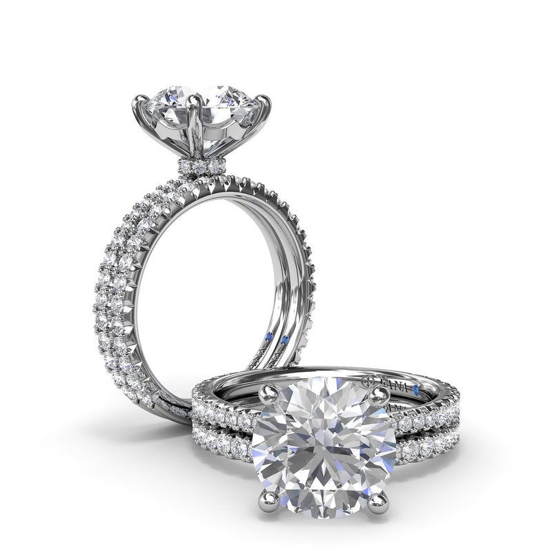 Hidden Halo Diamond Engagement Ring S4213 - TBird