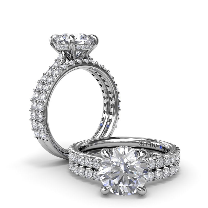 Hidden Halo Diamond Engagement Ring S4237 - TBird