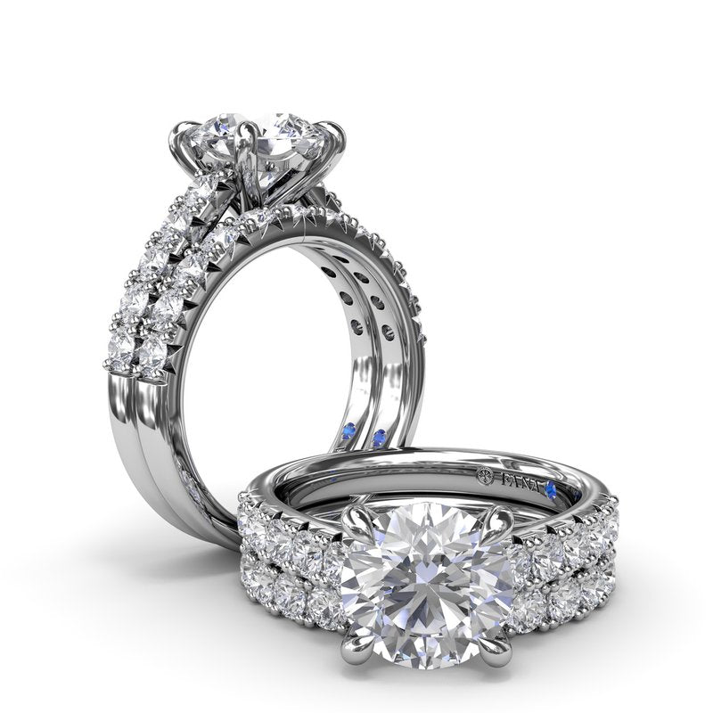 Double Prong Diamond Engagement Ring S4239 - TBird