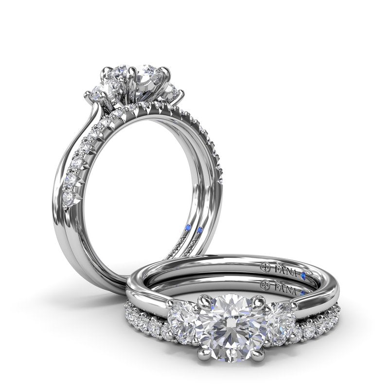Three-Stone Diamond Engagement Ring S4241 - TBird