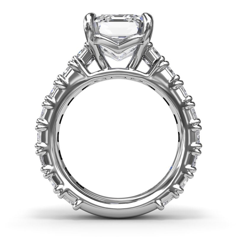 Chunky Emerald Diamond Engagement Ring S4274 - TBird