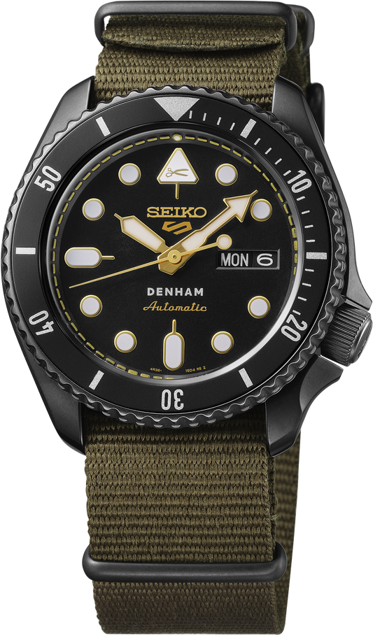 Seiko 5 Sports DENHAM Limited Edition Watch SBSA283