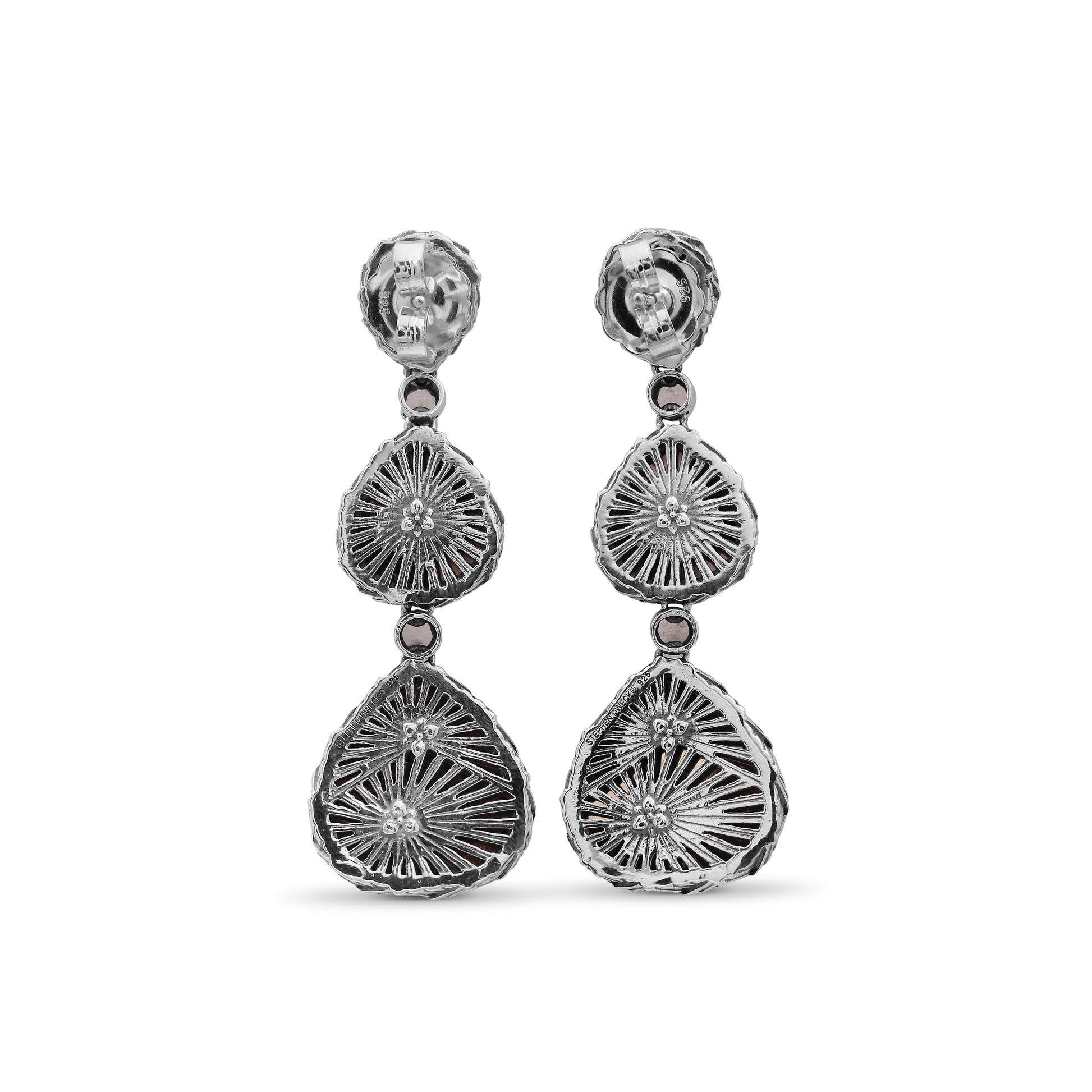 carventurous-hand-carved-natural-quartz-and-morganite-earrings-in-sterling-silver