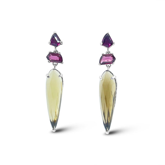 galactical-rhodolite-garnet-cognac-quartz-earrings-in-sterling-silver
