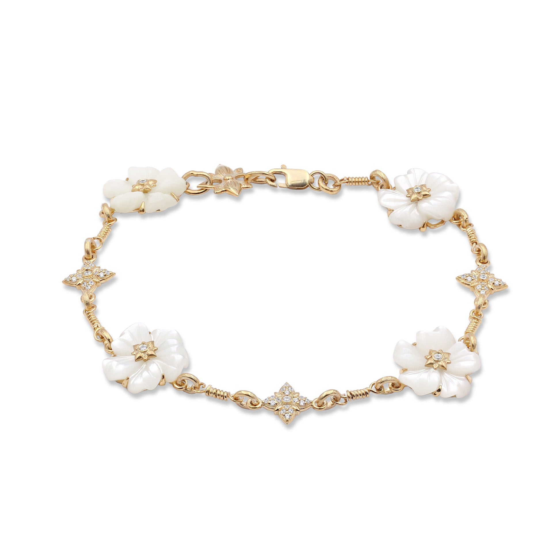 colorbloom-14mm-white-mother-of-pearl-flower-and-white-diamond-0-35ct-bracelet-in-18k-gold