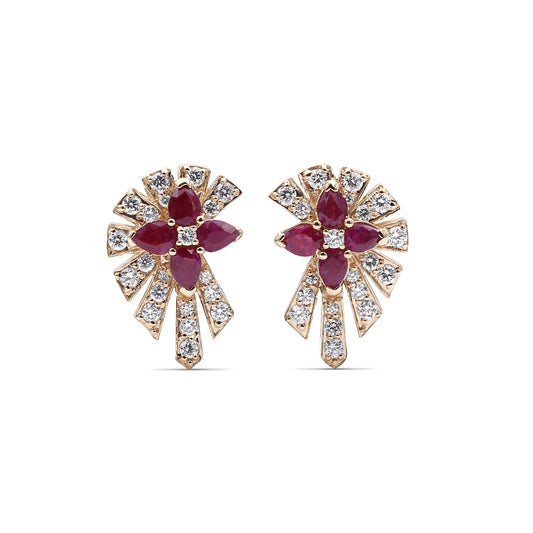 sunray-ruby-0-64ct-and-diamond-0-50ct-earring-in-18k-gold