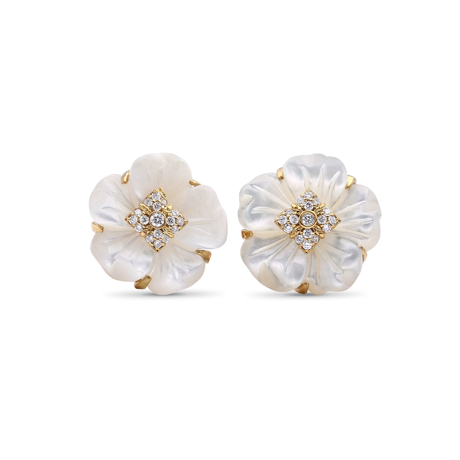 colorbloom-14mm-white-mother-of-pearl-flower-and-white-diamond-0-15ct-earring-in-18k-gold