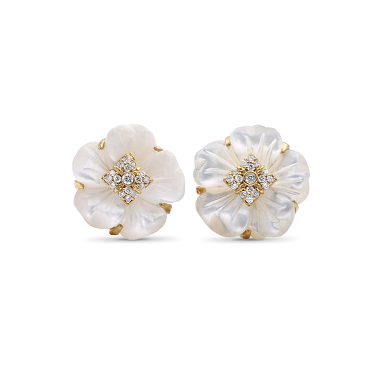 colorbloom-14mm-white-mother-of-pearl-flower-and-white-diamond-0-15ct-earring-in-18k-gold