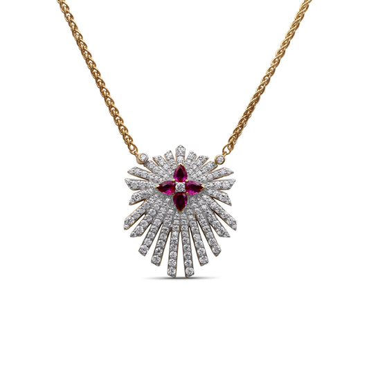 sunray-ruby-0-80ct-and-diamond-1-35ct-pendant-in-18k-gold
