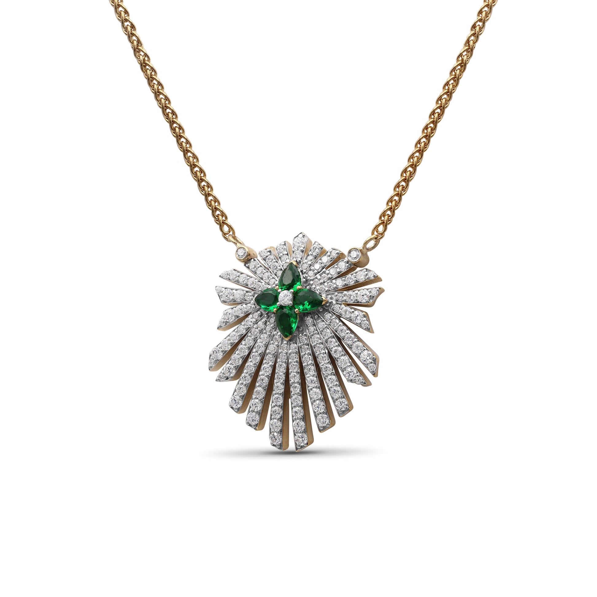 sunray-emerald-0-55ct-and-diamond-1-35ct-pendant-in-18k-gold