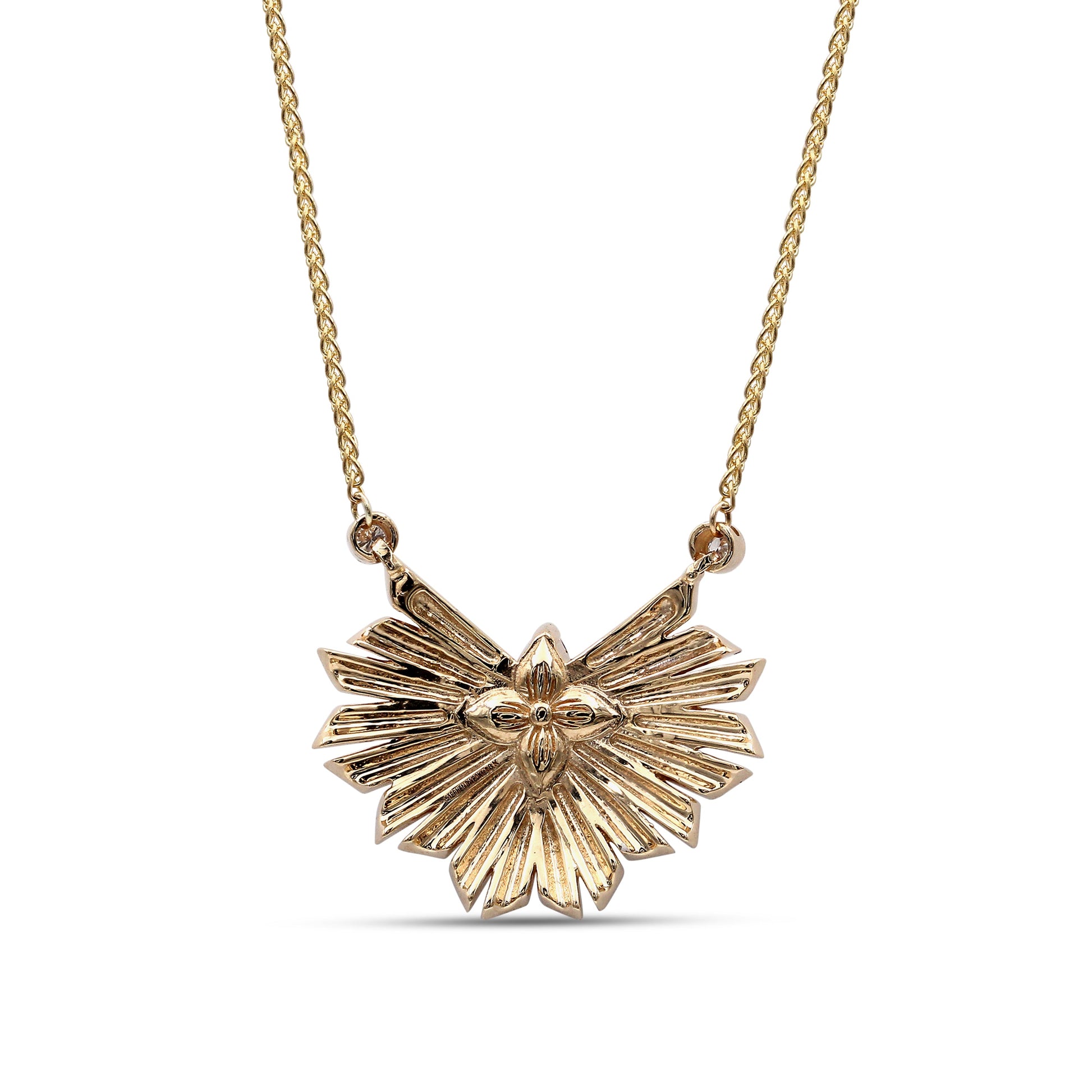 sunray-emerald-0-55ct-and-diamond-0-85ct-pendant-in-18k-gold