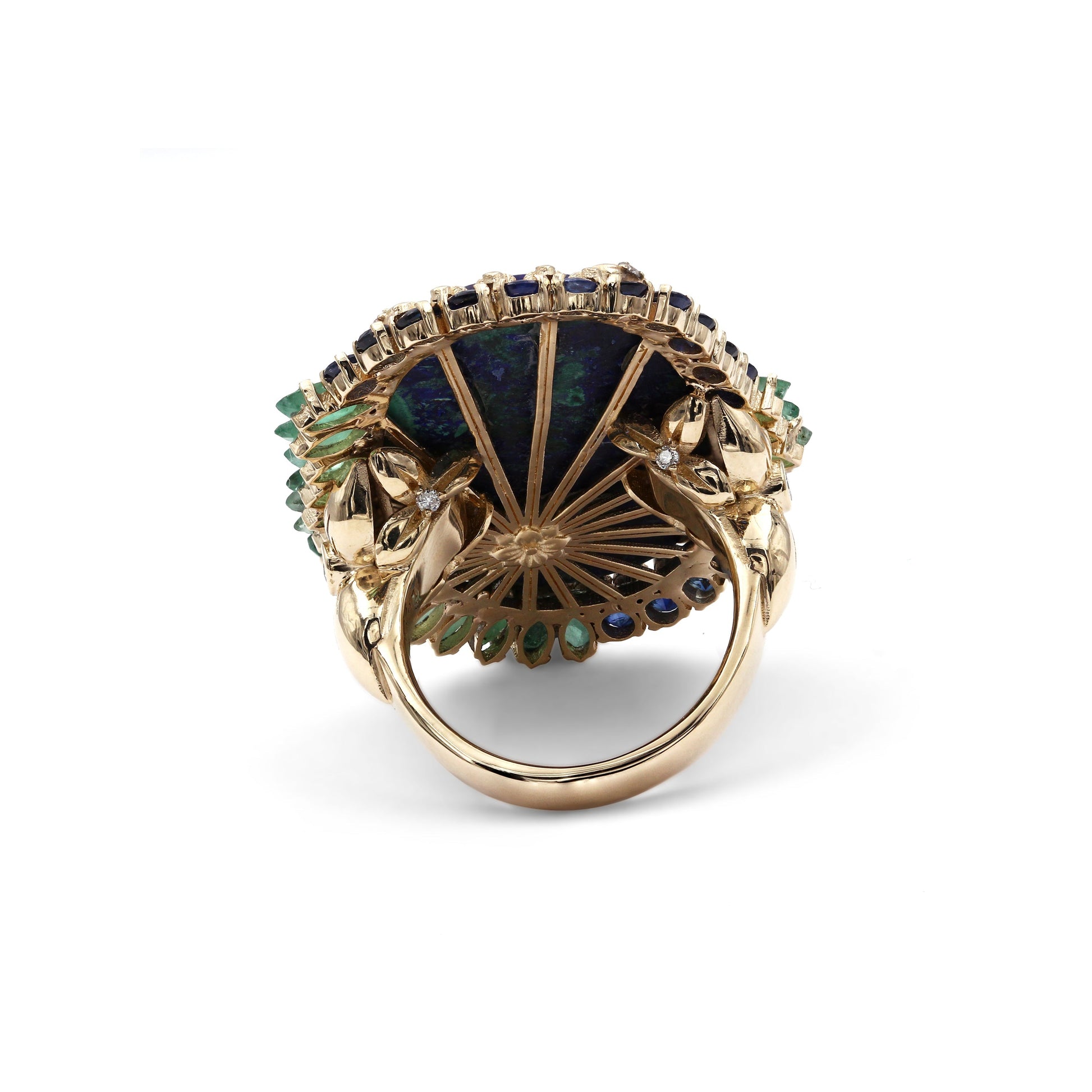 luxury-azurite-malachite-24-8ct-emerald-1-95ct-blue-sapphire-1-45ct-and-diamond-0-15ct-ring-in-18k-gold