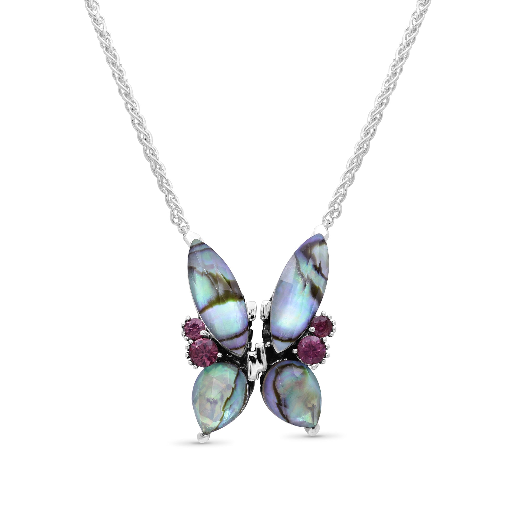 terraquatic-faceted-natural-quartz-abalone-and-rhodolite-garnet-butterfly-pendant-in-sterling-silver