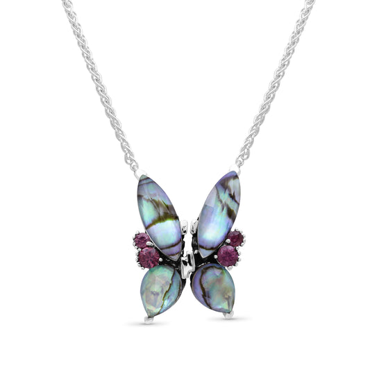 terraquatic-faceted-natural-quartz-abalone-and-rhodolite-garnet-butterfly-pendant-in-sterling-silver