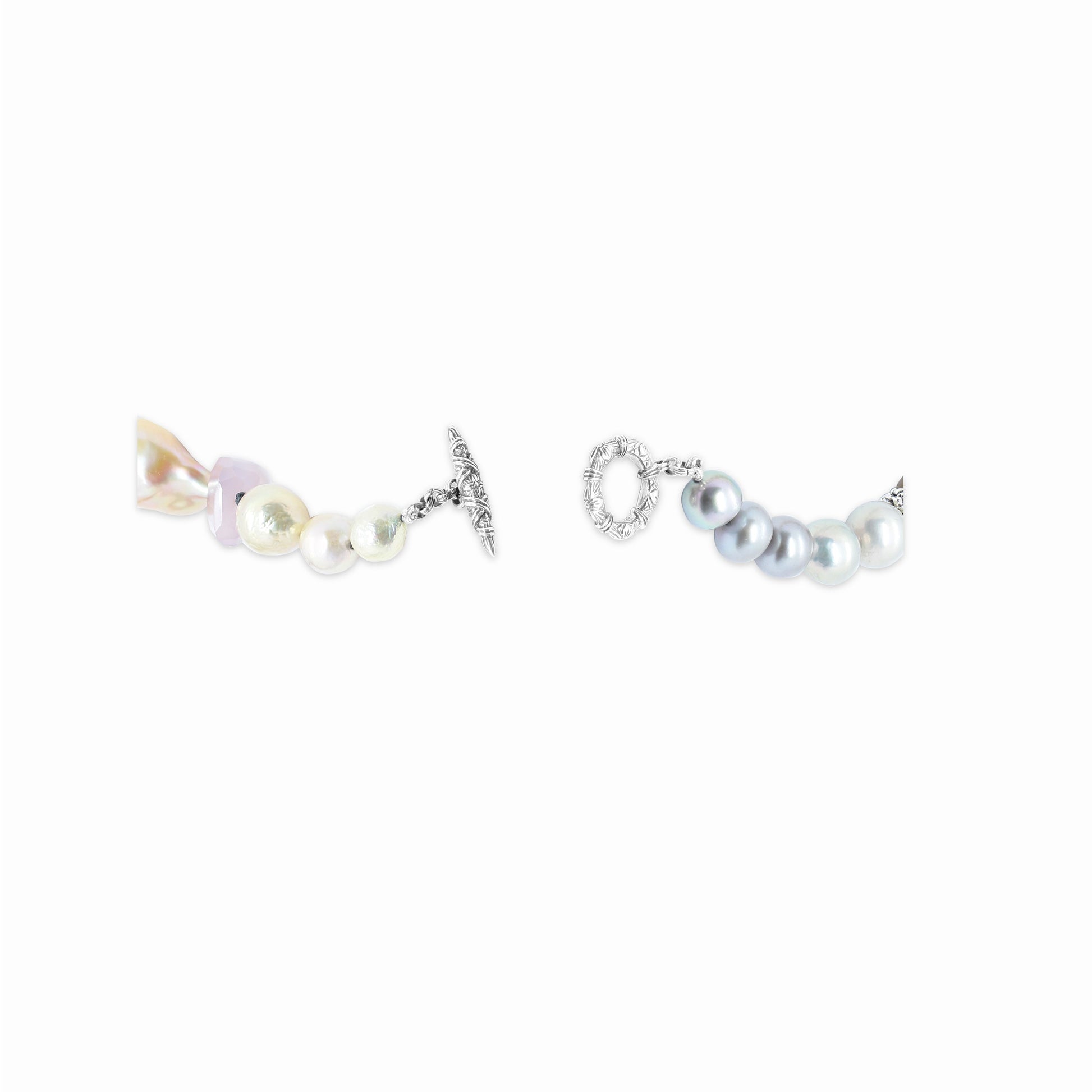 terraquatic-multi-hued-pearls-herkimer-diamonds-galactical-smoky-and-lavender-moon-quartz-various-agates-and-chalcydony-necklace-in-sterling-silver-21-5in-54cm