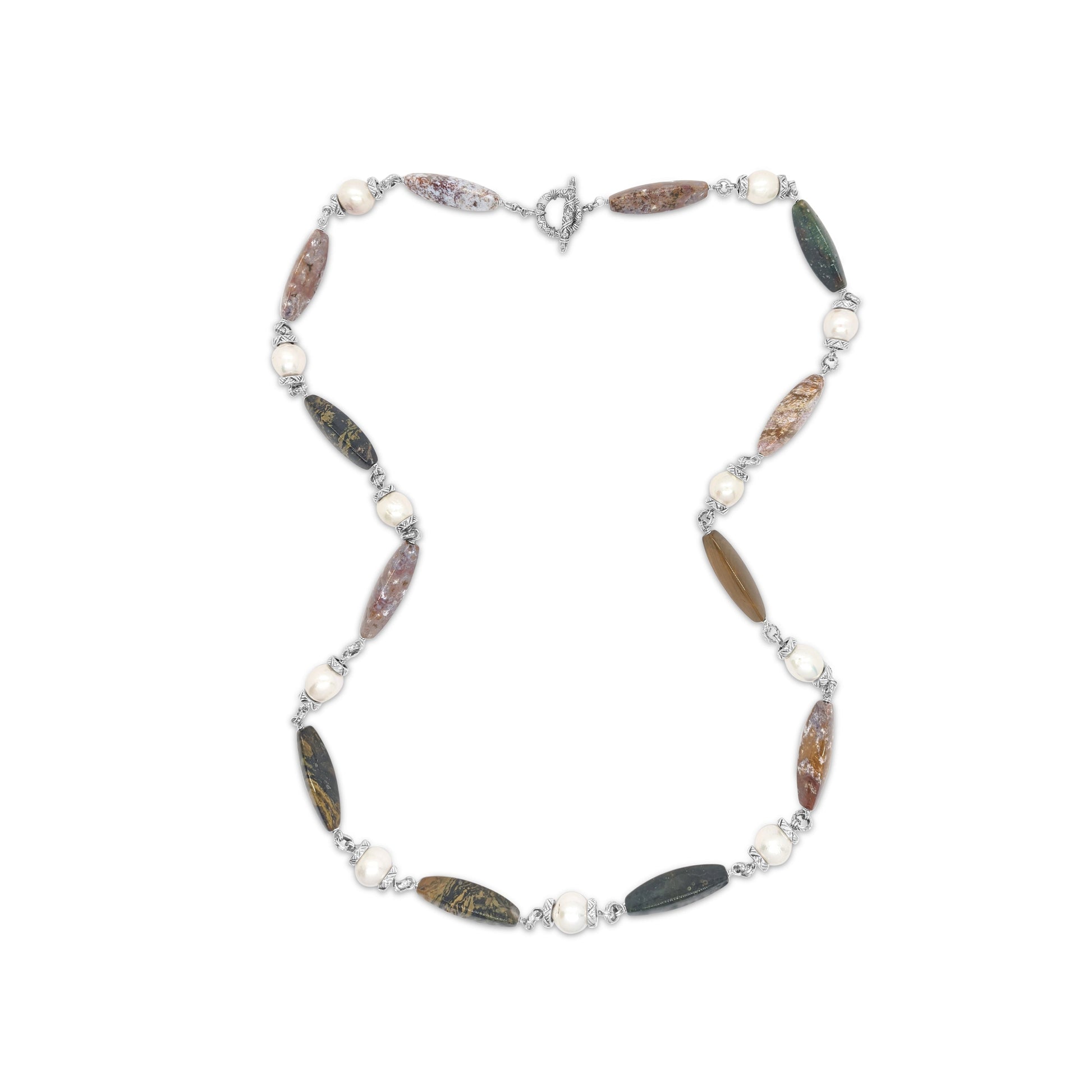 terraquatic-necklace-of-multihued-ocean-jasper-interspersed-with-white-baroque-pearls-sterling-silver-clasp